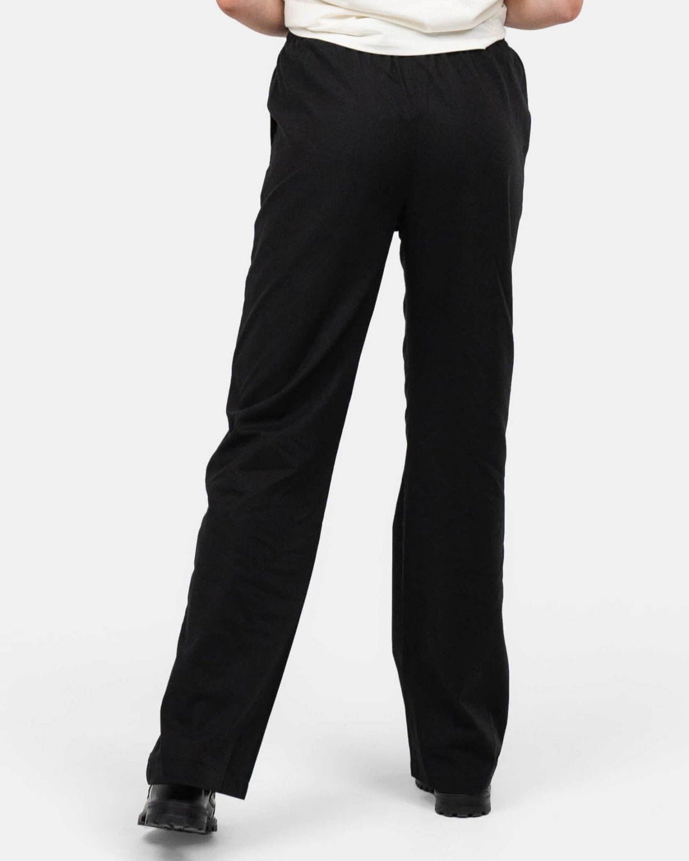 Heavyweight Hørbukser Højtaljede Sort | Skagen - clothing.dk